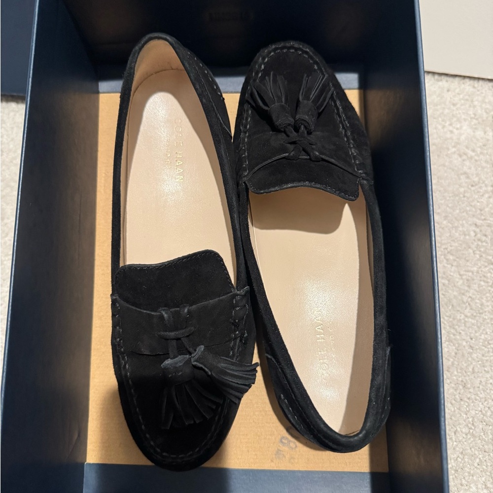 Cole Haan Black Tassel Loafers